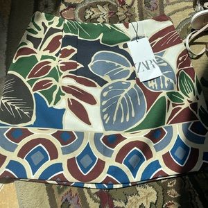 Zara printed skirt